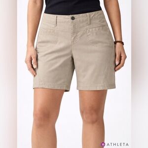 Athleta Khaki Dipper Shorts Women’s Size 10 | Casual Utility Hiking Shorts run